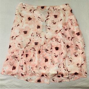 EXPRESS Ruffle Floral Skirt
